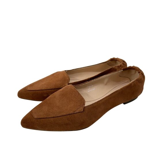 Hush Puppies Womens Brown Suede Slip On Pointed Toe Flats Shoes Size 9.5M NEW - Picture 11 of 16